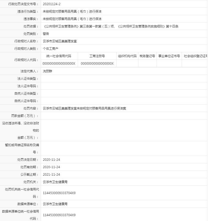 未按规定对顾客用品用具（毛巾）进行保洁（冼丽群）.jpg