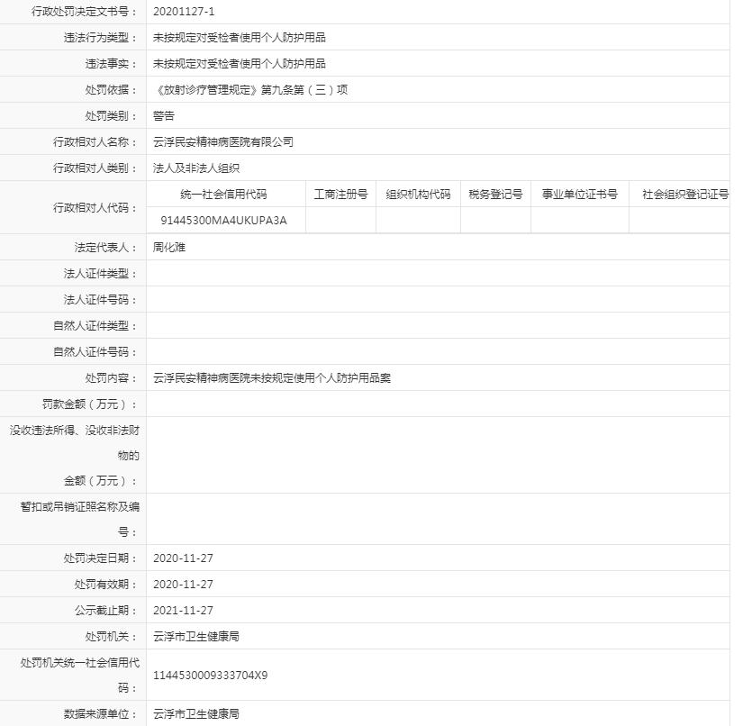 未按规定对受检者使用个人防护用品(民安医院).jpg